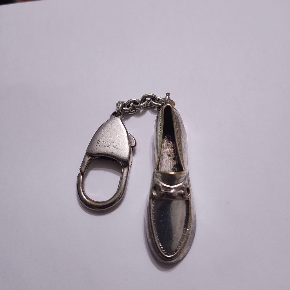 Gucci Horsebit Loafer Silverplated Shoe Bag Charm, Keychain
